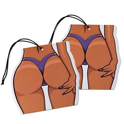 Abbildung von 2er Set Tuning Lufterfrischer Duftbaum fürs Auto Air Freshener Design Duft Anhänger (2x Booty)