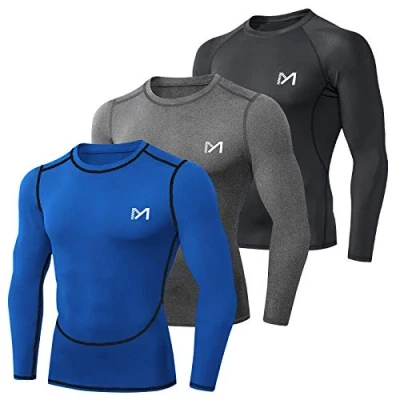 Abbildung von MEETYOO Herren U6t Shirt, Schwarz + Blau Grau, M EU