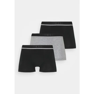 Abbildung von Schiesser 3PACK Boxershorts Organic Cotton 95/5 Panties, Herren, Größe: Small, Black/grey