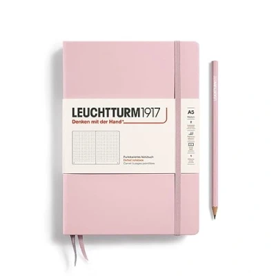 Abbildung von LEUCHTTURM1917 361576 Notizbuch Medium (A5), Hardcover, 251 nummerierte Seiten, Puder, dotted
