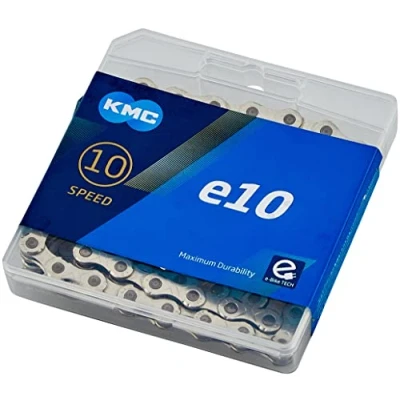 Abbildung von KMC Unisex Erwachsene e10 Silver E Bike 10 Fach Kette 1/2&quot; x11/128, 122 Glieder, Silber
