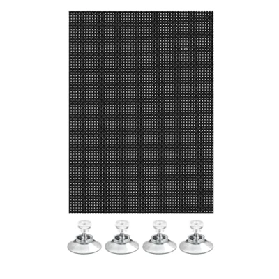 Abbildung von GARDINIA Sonnenschutz für Fenster (auch Dachfenster), Flexibler Auto, Lichtdurchlässig, Inkl. 8 Saugnäpfen, 100 x 150 cm, Schwarz