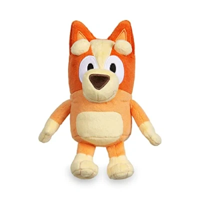 Abbildung von Bluey Giochi Preziosi weiches Plüschtier Bingo, ca. 20 cm hoch, mit Details wie im Cartoon, für Kinder ab 3 Jahren