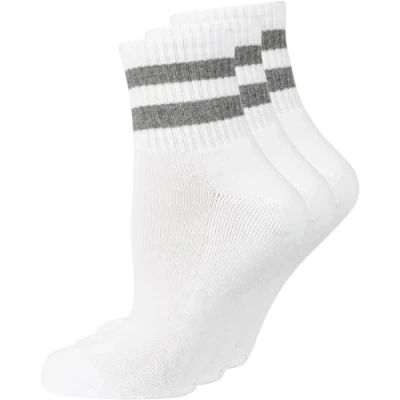 Abbildung von Nur Die Damen Sport Kurzsocken 3er Pack Socken, Schwarz/Grau, Einheitsgröße EU