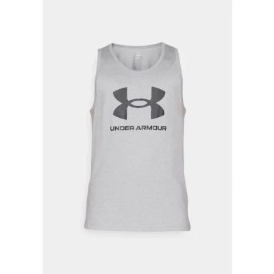 Abbildung von Under Armour UA Sportstyle LOGO Top, Herren, Größe: XL, Steel light heather/black