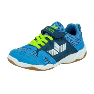 Abbildung von Lico Unisex Kinder Sport Vs Hallenturnschuhe, Blau Marine Lemon, 39 EU