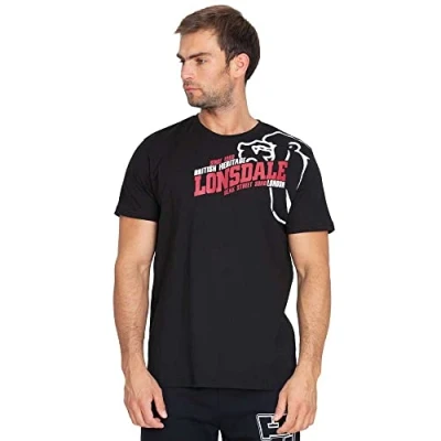 Abbildung von Lonsdale Herren Langarmshirt T Shirt Trägerhemd Walkey schwarz (Schwarz) Small
