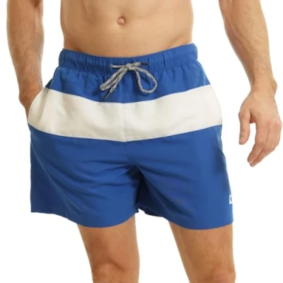 Abbildung von RIPT Herren Essentials Quick Dry UV 50 Sonnenschutz Badeshorts Badehose, Königsblau/Weiß, XXL
