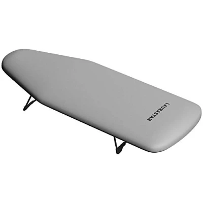 Abbildung von Laurastar Bügelbrett XS Board, 82cm x 31xm 13cm, Ideal kleine Räume, Ein und ausklappbaren Füß, 2Kg, 100 % Baumwolle, Bequeme Lagerung
