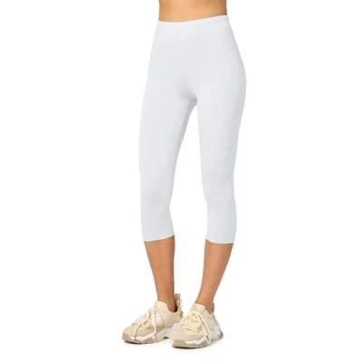 Abbildung von Merry Style Damen Leggings 3/4 Capri aus Viskose MS10 144 (Weiß, M)
