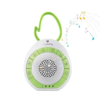 Abbildung von MyBaby SoundSpa Einschlafhilfe Baby Sound machine, weißes Rauschen &amp; beruhigende Klänge für Kinder Erwachsene, White Noise Machine mit Timerfunktion Soundtherapie Ideal zum Reisen