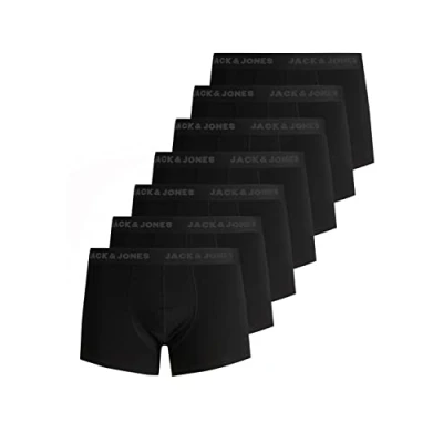 Abbildung von JACK &amp; JONES Herren JACBELMO Trunks 7 Pack, Black/Logo Pirate Black, XXL