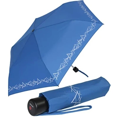 Abbildung von Knirps 4Kids Kinder Taschenschirm reflective mit Reflexborte blue