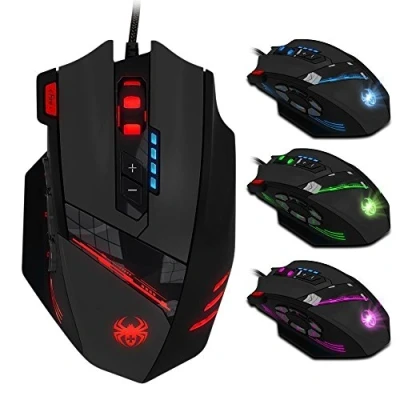 Abbildung von zelotes Gaming Maus,12 programmierbare Tasten RGB Gamer Maus,4000DPI Ergonomische Maus mit Kabel,USB Computer Maus,Gaming Mouse für PC,Mac,Laptop