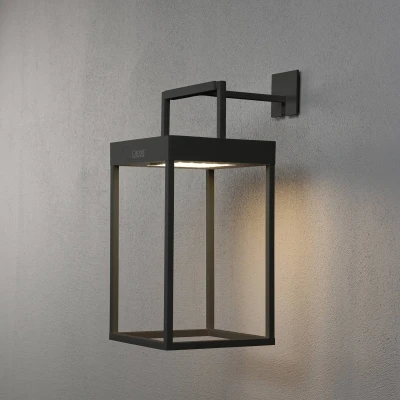 Abbildung von Konstsmide Solar/Akku Laterne Portofino schwarz Dämmerungssensor 7815 750, 18,5x15,5x30cm