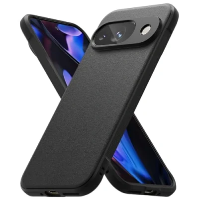 Abbildung von Ringke Onyx Case Kompatibel mit Google Pixel 9 Hülle, Fester Griff rutschfeste Schlanke Anti Fingerabdruck Robuste TPU Stoßfeste Kratzfeste Handyhülle Black
