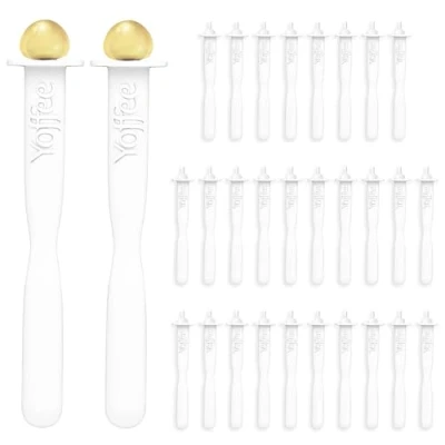 Abbildung von Original Yoffee Nasenhaarwachs Applikatoren 30 wiederverwendbare Nasenwachsstifte Wax Sticks aus hochwertigem Kunststoff Entfernt Nasenhaare Packung enthält keinen Wachsbehälter Unisex