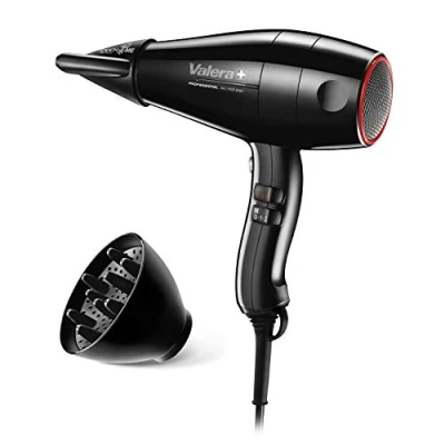 Abbildung von Valera, Swiss Silent Jet Light 7500, professioneller Haartrockner, Föhn mit leistungsstarkem Motor PM Pro, 3 Temperaturstufen, Ionen Generator, verdrehsicheres Super Flex Kabel, 2000 W, schwarz
