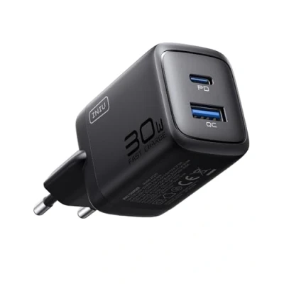 Abbildung von INIU 30W USB C Ladegerät, 2 Port [USB + A] Mehrfach Netzteil, PD 3.0 Schnellladegerät Stecker, USBC Power Adapter für iPhone 15 16 Pro Max, iPad Air, Samsung S25 S24 S23 Ultra, Google, Handys