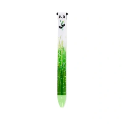 Abbildung von Legami Zweifarbig, Kitty Panda, schwarze und grüne Tinte, Click&amp;Clack Stift, Ideal für Schule Büro Zuhause, 1 mm Spitzendurchmesser