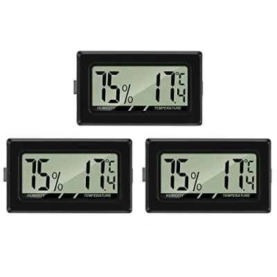 Abbildung von Thlevel Mini Digital Thermometer Hygrometer Temperatur Luftfeuchtigkeit Tester für Büro Wohnzimmer Gewächshaus Innen (3PCS)