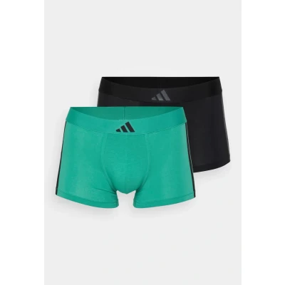 Abbildung von adidas Sportswear LOW RISE Trunk 2 PACK Panties, Herren, Größe: Large, Black/green