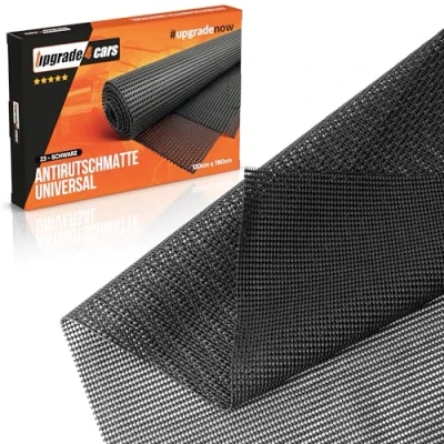 Abbildung von Upgrade4cars Antirutschmatte Universal 120 x 180 cm Zuschneidbar für Auto, Kofferraum, Teppich, Küche, Schublade usw. Allzweck Weichschaummatte Rutschmatte Unterlage Pad in Schwarz