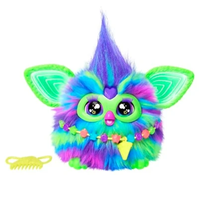 Abbildung von Furby Galaxie, interaktives Plüschtier, leuchtet im Dunkeln, französische Version
