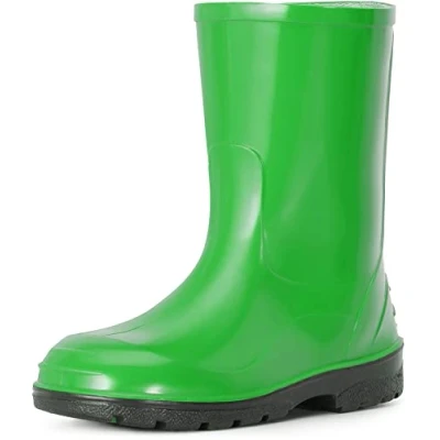 Abbildung von Ladeheid Gummistiefel Kinder Hohe wasserdichte Regenstiefel für Jungen und Mädchen LA 939 (Grün 2, 29 EU)