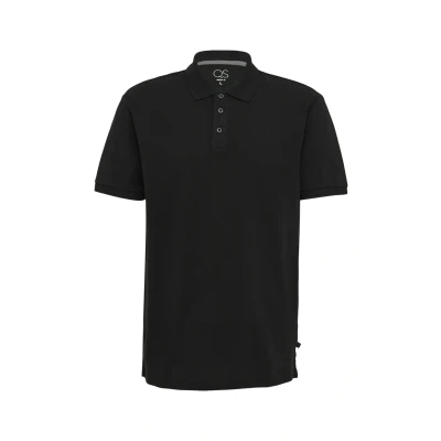 Abbildung von QS Poloshirt aus Piqué schwarz L