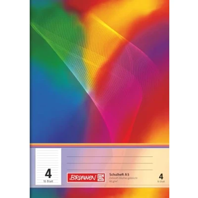 Abbildung von Brunnen 104590402 Schulheft A5 (16 Blatt, liniert, Lineatur 4, Klasse 4)