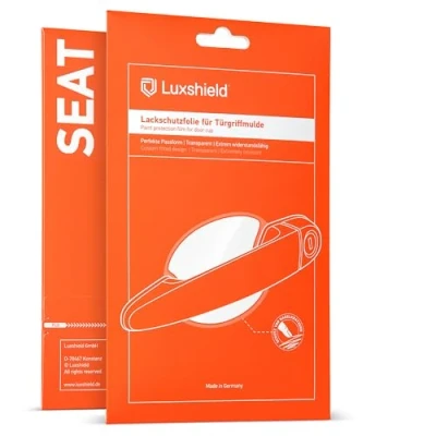 Abbildung von Luxshield Auto Türgriff Schutzfolie Griffmulde für Seat Ateca 1 (I) KH7 I 2016 2024 Kratzschutz, Lackschutzfolie Transparent glänzend