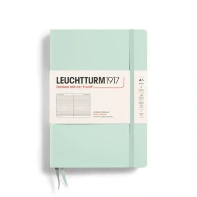 Abbildung von LEUCHTTURM1917 367260 Notizbuch Medium (A5), Hardcover, 251 nummerierte Seiten, Mint Green, liniert