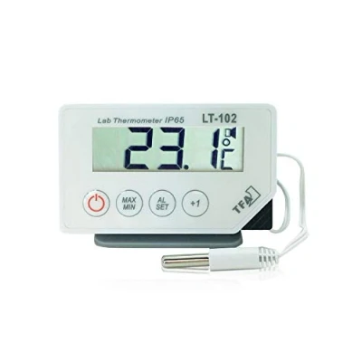 Abbildung von TFA Dostmann LT 102 Profi Digitalthermometer, mit Kabelfühler, wasserdicht IP65,L 87 x B 17 (29) H 52 (57) mm