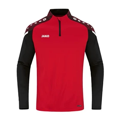 Abbildung von JAKO ZIP Performance Langarmshirt, Herren, Größe: 52/54, Rot/schwarz