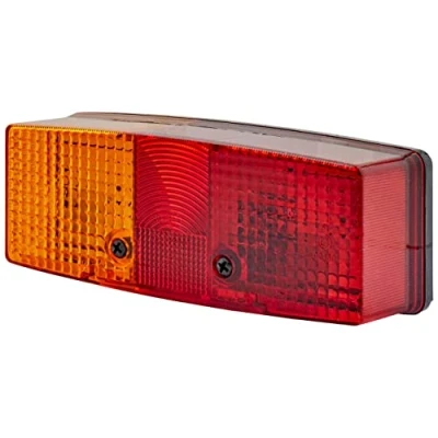 Abbildung von HELLA Rückleuchte Glühlampe Anhänger Beleuchtung 24V / 12V Anbau/geschraubt ECE Lichtscheibenfarbe: rot/gelb Stecker: Flachstecker links Menge: 1 2SD 003 184 031