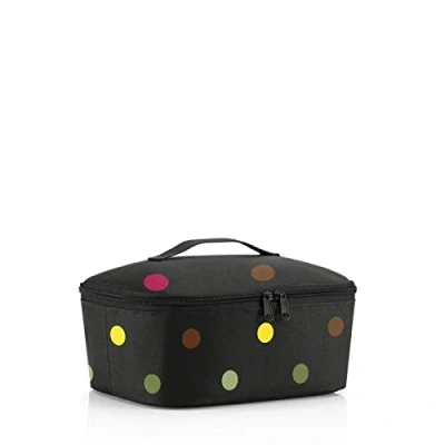 Abbildung von reisenthel coolerbag M Pocket Kühltasche mit Obermaterial aus recycelten PET Flaschen Ideal für das Mittagessen unterwegs, Couleur:dots