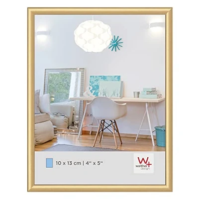 Abbildung von walther design Bilderrahmen gold 10 x 13 cm New Lifestyle Kunststoffrahmen KV113G