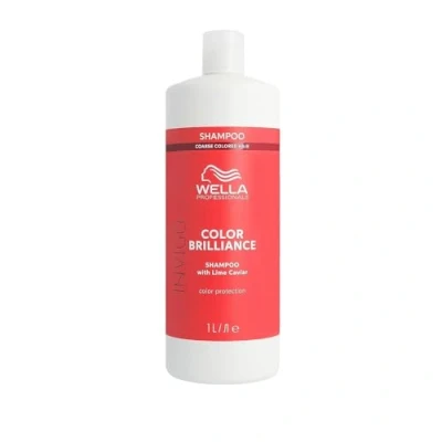 Abbildung von Wella Professionals Invigo Color Brilliance Conditioner coarse glättende Farbschutz Haarspülung für dickes, gefärbtes Haar mit Vitamin E und Antioxidantien 1 L