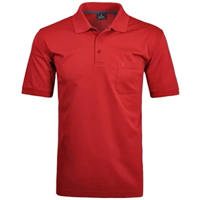 Abbildung von RAGMAN Herren Kurzarm Softknit Poloshirt XX Large, Beere 665