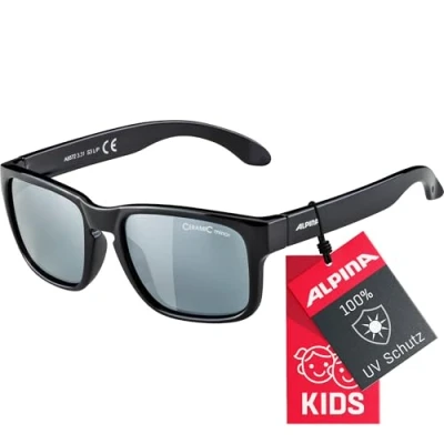Abbildung von ALPINA MITZO Verspiegelte und Bruchsichere Sonnenbrille Mit 100% UV Schutz Für Kinder, black, One Size