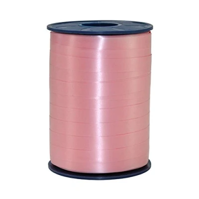 Abbildung von C.E. PATTBERG Geschenkband hellrosa, 250 Meter Ringelband 10 mm zum Basteln, Dekorieren &amp; Verpacken von Geschenken zu jedem Anlass