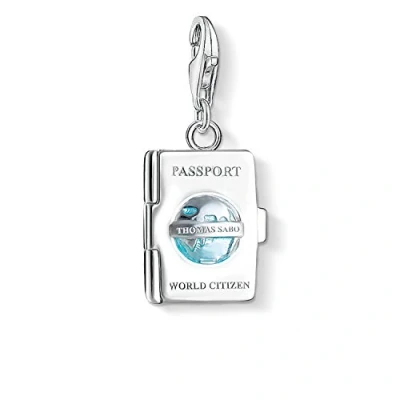 Abbildung von Thomas Sabo Damen Charm Anhänger Passport Club 925 Sterling Silber 1233 007 17