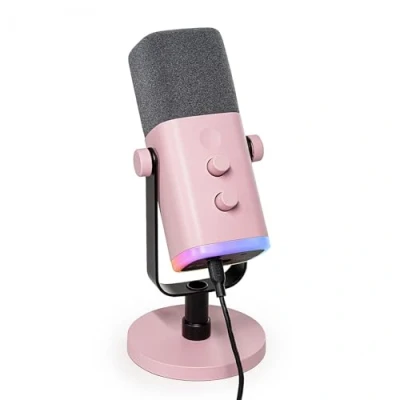 Abbildung von FIFINE USB XLR Mikrofon für Streaming Podcast Studio, Dynamisch Microphone Gaming PC mit Stummschalttaste, PS4/5 Mac Mixer Soundkarten