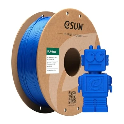 Abbildung von eSUN PLA Filament 1.75mm, Basic 3D Drucker Maßgenauigkeit +/ 0.03mm, 1KG Spule (2.2 LBS) Super Speedy für Drucker, Blau