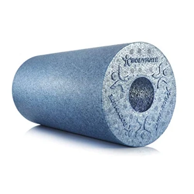 Abbildung von BODYMATE Faszienrolle Standard Mittel Hart mit Gratis E Book Cool Grey Blue 30x15cm