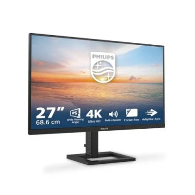 Abbildung von Philips 27E1N1800A 27 Zoll Ultra HD Monitor, Laustprecher, HDR10 (3840x2160, 60 Hz, HDMI 2.0, DisplayPort 1.4) schwarz