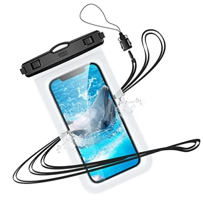 Abbildung von YOSH wasserdichte Handyhülle, 6,8 Zoll IPX8 Unterwasser Wasserfeste Handytasche für iPhone 16 15 14 13 12 11 Pro XS XR SE 8 7 Samsung S24 S23 S22 Xiaomi Huawei Kristallklar