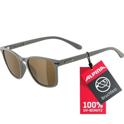 Abbildung von ALPINA YEFE Verspiegelte und Bruchsichere Sonnenbrille Mit 100% UV Schutz Für Erwachsene, moon grey matt, One Size