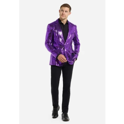 Abbildung von Suitmeister Sequins Anzugsakko, Herren, Größe: XL, Purple